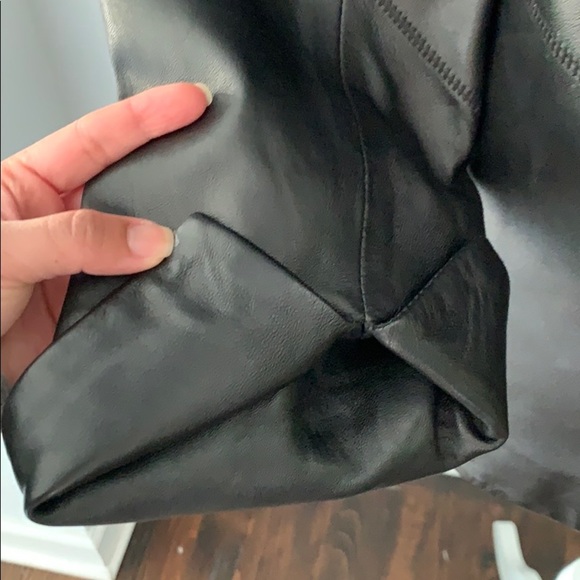 Pellino Genuine Italian Black Leather Jacket Sz M - Picture 9 of 11